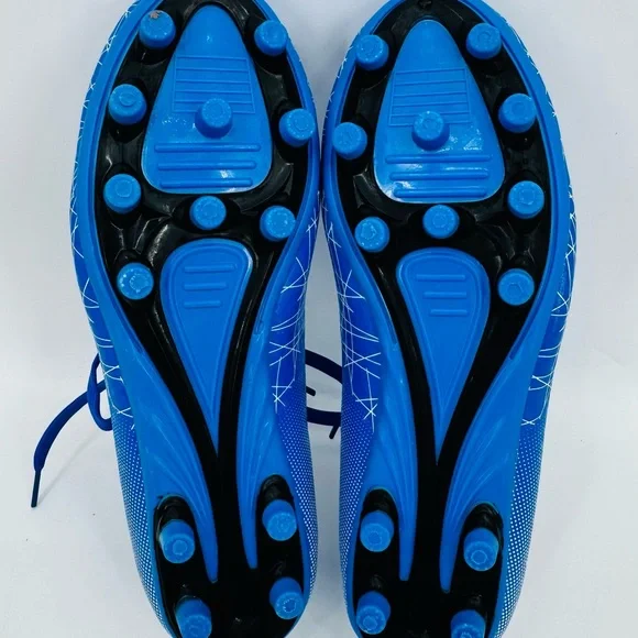 Women's' Blue Soccer Cleats with Geometric Design Size 39 - Picture 5 of 6
